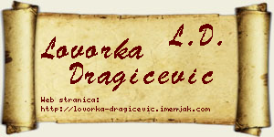 Lovorka Dragičević vizit kartica